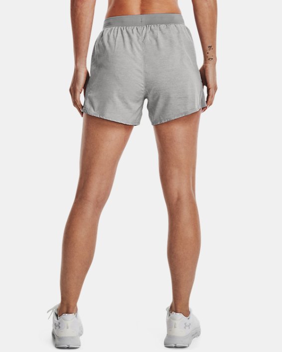 Women's UA Fly-By 2.0 Collegiate Sideline Shorts, Gray, pdpMainDesktop image number 1